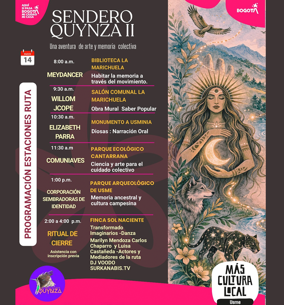 #SenderoQuynza #UsmeTerritorioVivo #RedDeArtistasDeUsme #PatrimonioVivo